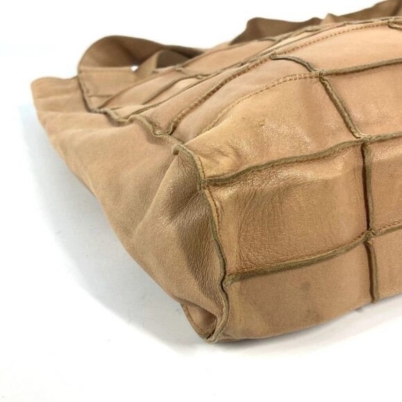 CHANEL vintage Chocolate bar Shoulder bag Tote Bag Shoulder Bag Leather Beige - Picture 6 of 15